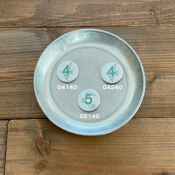 定番缶バッジ：緑(Green) 4枚目の画像