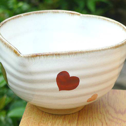 ◇商品番号 6652 ハート抹茶茶碗 良二 茶碗・めし碗 松韻堂 通販