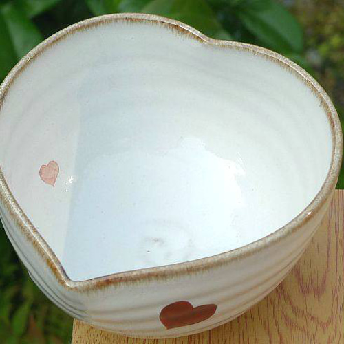 ◇商品番号 6652 ハート抹茶茶碗 良二 茶碗・めし碗 松韻堂 通販