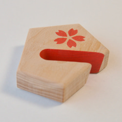 ゴウカクのスマホスタンド（ろ）《送料無料》ポンと置ける・合格・勉強・花・春・プレゼント・木製 3枚目の画像