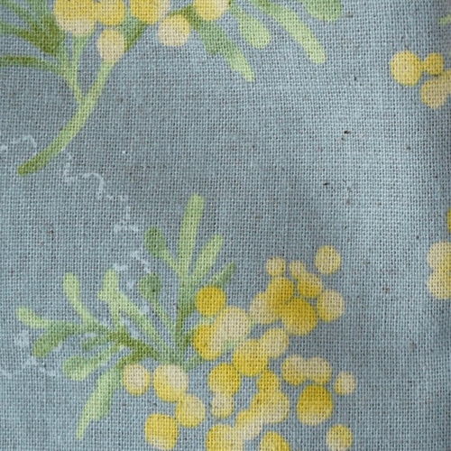 mimosa 巾着ポーチ☆選べる/マチ無・マチ有☆ミモザ グレー