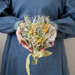 ミモザのドライフラワーガーランド◯ミニスワッグ3点◯ナチュラル