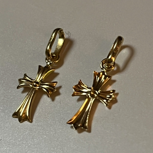 K18 クロス 18K ネックレス トップ 刻印 18金 18KYG K18 18K クロス クロストップ ネックレス 十字架 18KYG ゴールド