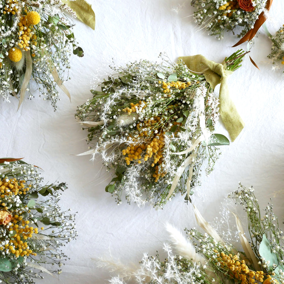 専用＊バンクシア＆ミモザ ドライフラワースワッグ ドライフラワー スワッグ No.41 ミモザ ドライフラワー スワッグ