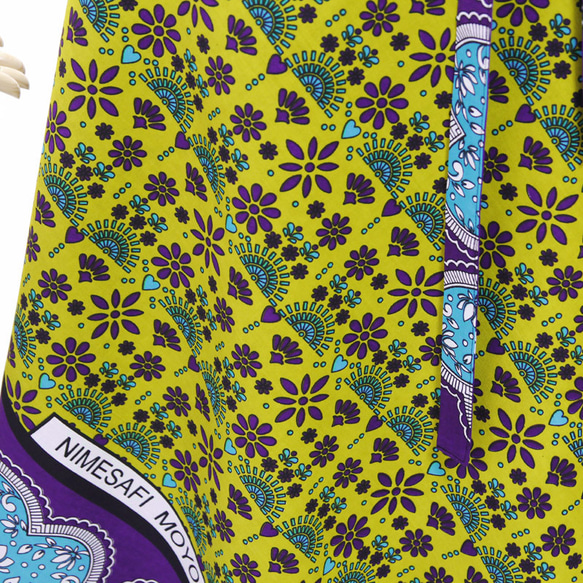 カンガの巻きスカート｜アフリカ布スカート ロングスカート アフリカンプリント 【一点モノ】大島紬 着物リメイク ギャザー スカート & スヌード 〜 四季 で心地良い 上質 絹 100% 〜 IQ1663877052(12870円)