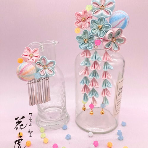 goroumaru様 金平糖のかんざし　七五三　髪飾り　つまみ細工　日本舞踊 goroumaru様 金平糖のかんざし 七五三 髪飾り つまみ細工 日本舞踊