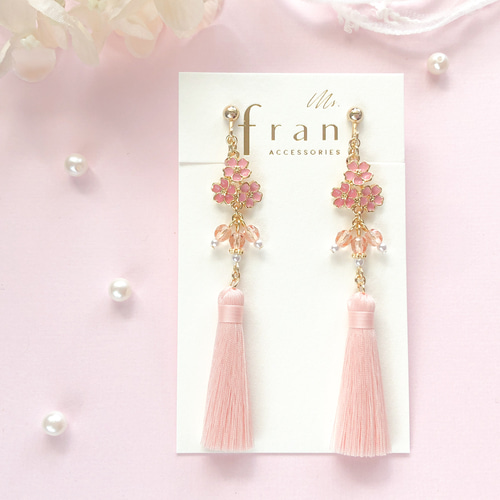 再販6　個性的　チュール　レース　タッセル　フリンジ　ピアス　イヤリング　アクセ ピアス 揺れる 大ぶり フリンジピアス 可愛い 大人 フリンジ タッセル