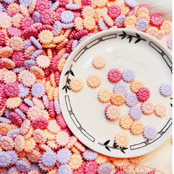 さくらの花びら　イトピンク＆バイオレット mixシーリングワックス（約125粒）40ｇシーリングスタンプ　レター　封筒　 4枚目の画像