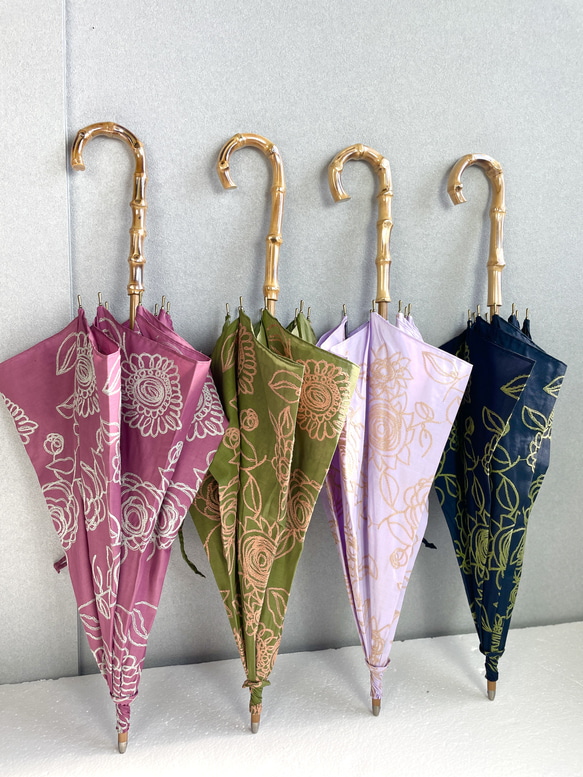 ☆刺繍レース日傘♪送料無料☆花柄デザイン♪高原のお花☆UV撥水加工済☆Made in Japan 11枚目の画像