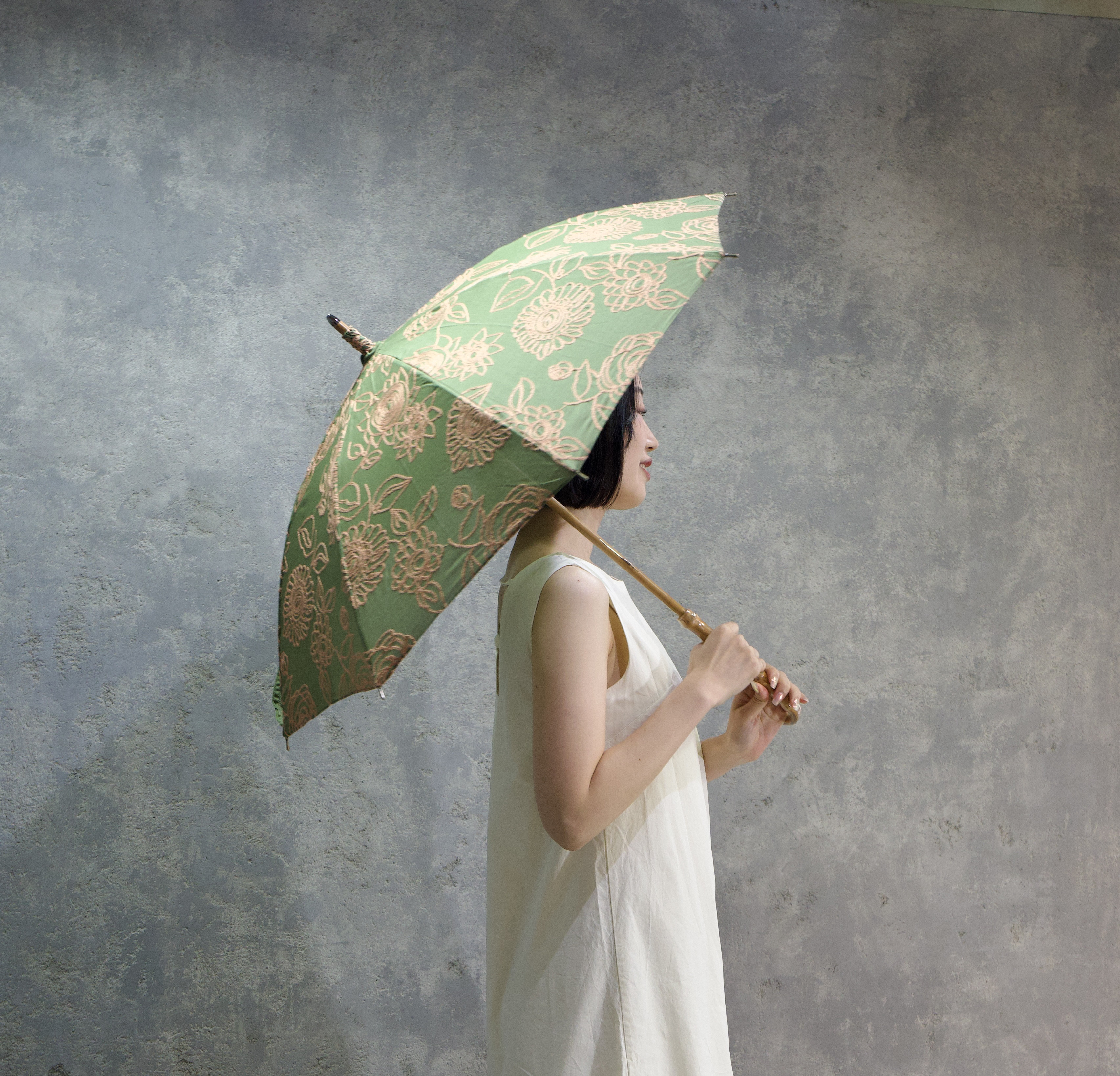 刺繍日傘/職人が作る/日本製/送料込