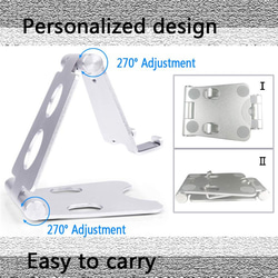 【送料無料】大幅値下げ☆ スマホスタンド 折り畳み式スタンド 持ち運び 携帯スタンド 6枚目の画像