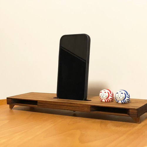 iPhone用 手作り 木製 パッシブスピーカー スマートフォン用パッシブスピーカー スマホスタンド・スマホ