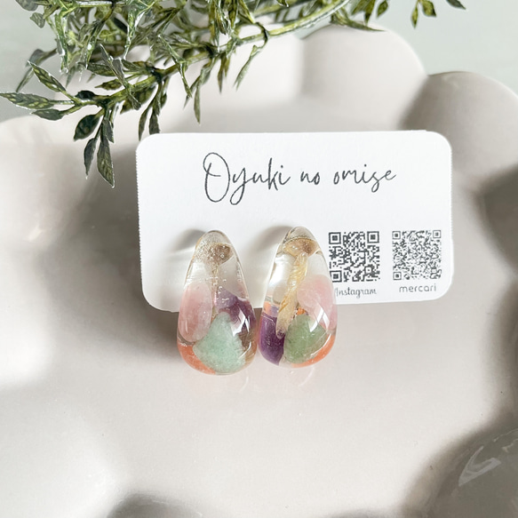 ハンドメイド天然石ピアス3点セット　美品✨作家 彩りハンドメイド天然石ピアス3点セット [0059]｜マイナビ