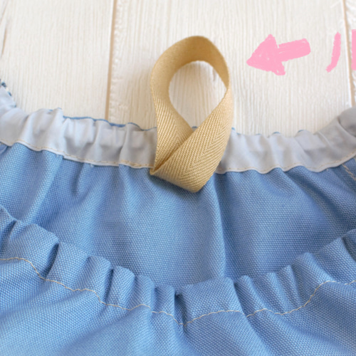 サイズ選べる♪スモック ファミリア風チェック（赤）×ベビーピンク 首