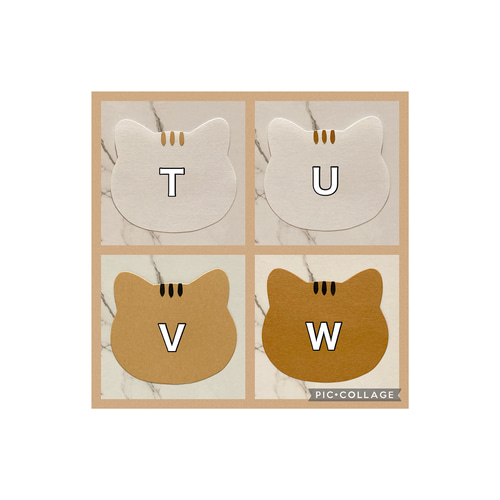 お試し】メッセージカード 猫 抜き型 デザイン有り 1枚入り 色紙