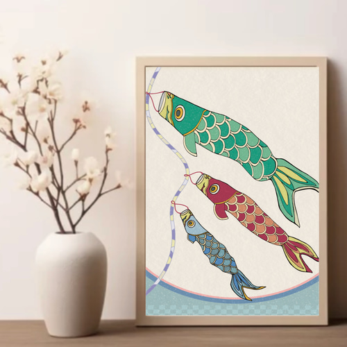 うちの子　オーダー　端午の節句　飾り　オーダー受付ページ　鯉のぼり　1300円 端午の節句 〗木製 名入れ 五月人形 インテリア 兜 鯉のぼり