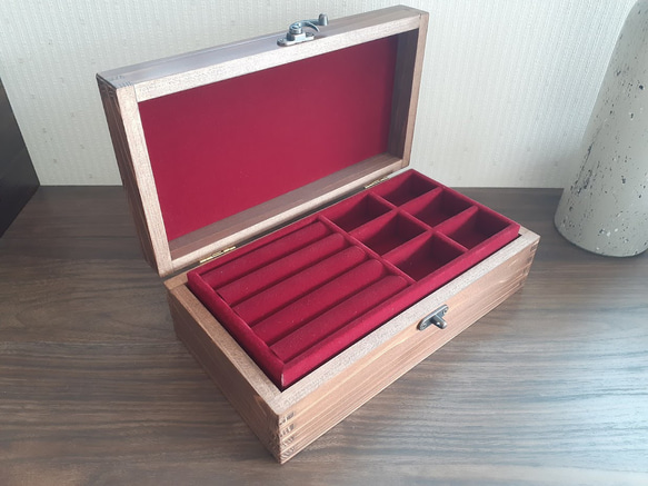 ジュエリーBOX CAROLINE ジュエリーボックス L レッド 329672 – WOLF JAPAN