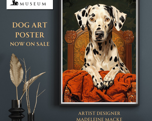 博識 - ダルメシアン犬 No.2】ジークレー版画＊名入れOK！ アート