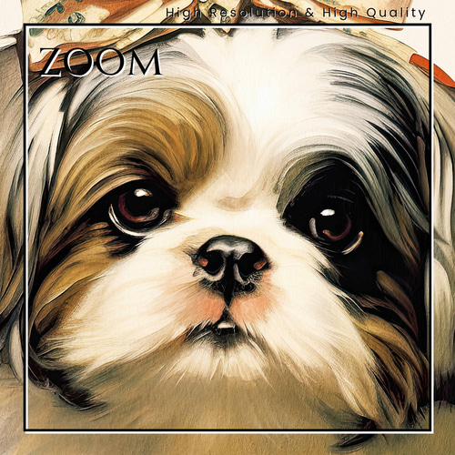 博識 - シーズー犬 No.1】 アートポスター 犬の絵 犬の絵画 犬の 博識 - シーズー犬 No.1】 アートポスター 犬の絵 犬の絵画 犬の