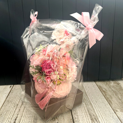 ハンドメイド❣️春のフラワーアレンジ桜の花❣️ Amazon｜早春の桜アレンジ 春爛漫・ピンク 生花 アレンジメント