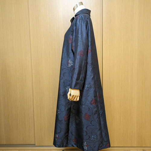 SOLD 着物リメイク ワンピース 大島紬 L〜LL ワンピース さらあお 通販