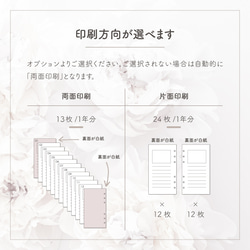 A5サイズ・システム手帳リフィル／シンプル・万能マンスリー【CBA5_ML05】 5枚目の画像