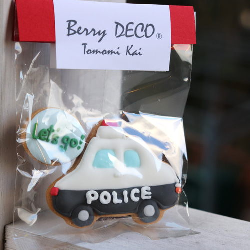 はたらくくるま パトカー アイシングクッキー クッキー Berry