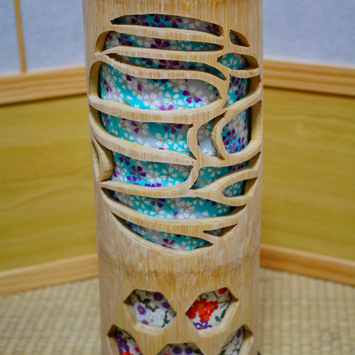 竹灯り・竹あかり・竹灯籠 ～～ 癒しの灯り 華衣ライン☆窓の雲☆～～