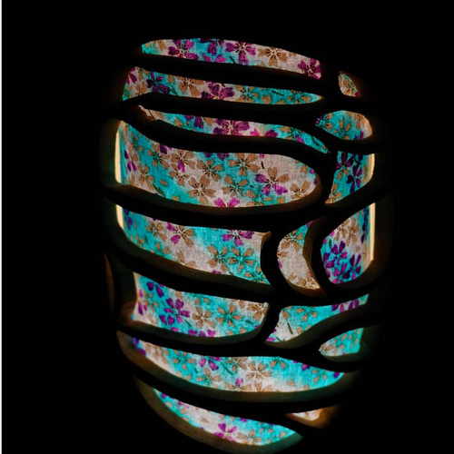 竹灯り・竹あかり・竹灯籠 ～～ 癒しの灯り 華衣ライン☆窓の雲☆～～