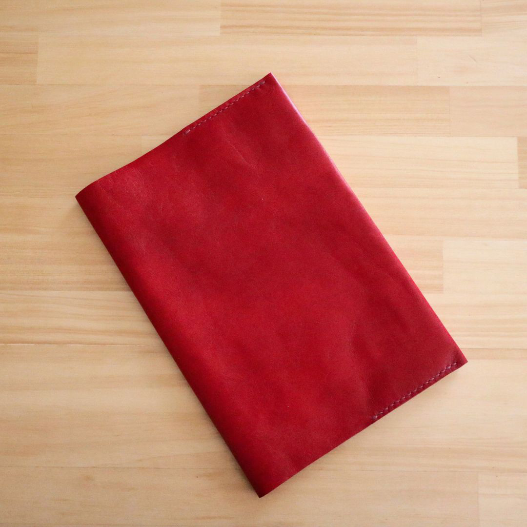 本革B5ノートカバー＊赤＊