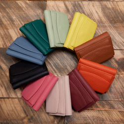 《限定ポイント7倍》15回目再販売 全10色 三つ折り財布 本革 ミニ財布 セカンド財布 小銭入れ ギフト サコッシュ 7枚目の画像