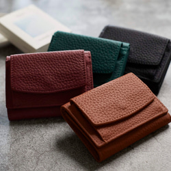 《限定ポイント7倍》15回目再販売 全10色 三つ折り財布 本革 ミニ財布 セカンド財布 小銭入れ ギフト サコッシュ 8枚目の画像