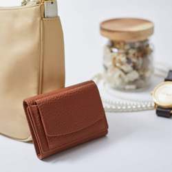 《限定ポイント7倍》15回目再販売 全10色 三つ折り財布 本革 ミニ財布 セカンド財布 小銭入れ ギフト サコッシュ 17枚目の画像