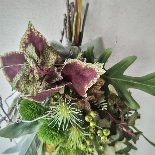 トロピカルプロテアスワッグ・アーティフィシャルフラワー ボタニカルスワッグ／プロテア／アーティフィシャルフラワー アート