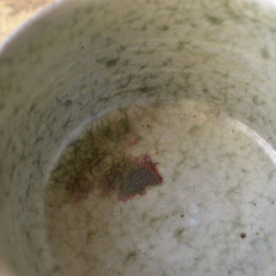 【新着！】◆抹茶茶碗　枇杷織部(若草よもぎ)　　★萩焼 10枚目の画像