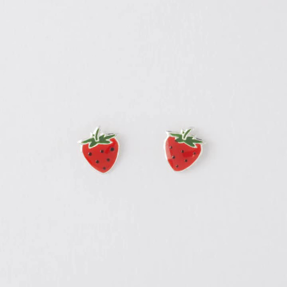 ***Relax 妮歌小舖***純銀草莓造型耳環 第1張的照片