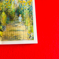 透明栞　モネ【ヴェトゥイユのモネの庭】世界の名画グッズ 3枚目の画像