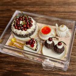 桃スイーツのセット ミニチュアスイーツ その他置物 うり 通販