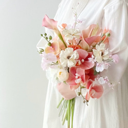 再再販！《受注制作》テラコッタブーケ 胡蝶蘭ブーケ アーティ