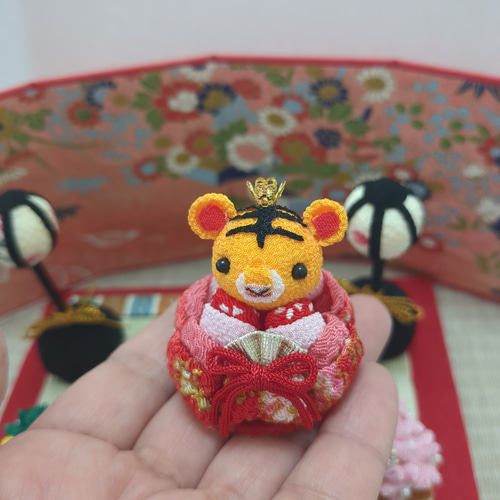✿寅のお雛様セット✿ ちりめん細工のひな祭り ひな人形・雛飾り