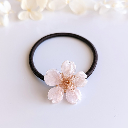 Everpink. 本物の桜 厳選したお花で仕上げる桜のヘアゴム／髪飾り