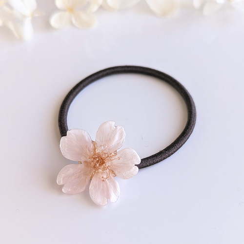 Everpink. 本物の桜 厳選したお花で仕上げる桜のヘアゴム／髪飾り