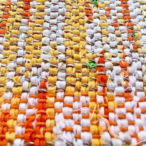 裂き織り」ランチョンマット 【イエロー✽オレンジ】 ランチョンマット