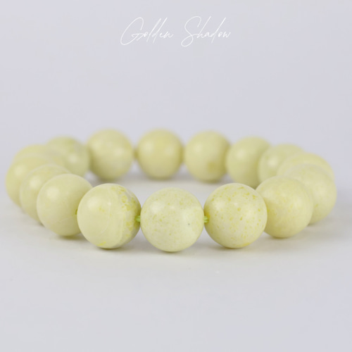 命の源 菜花玉 13mm ブレスレット天然石 ブレスレット Golden Shadow