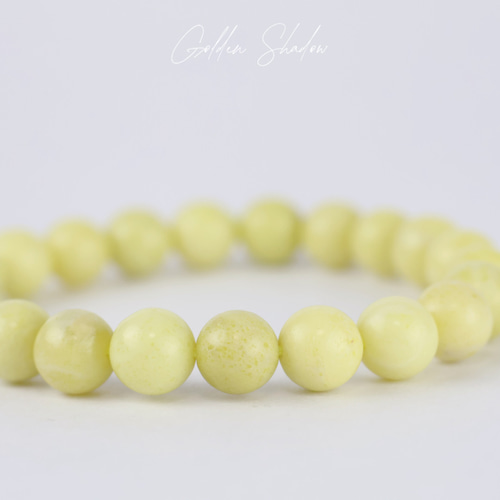 命の源 菜花玉 9mm ブレスレット天然石 ブレスレット Golden Shadow