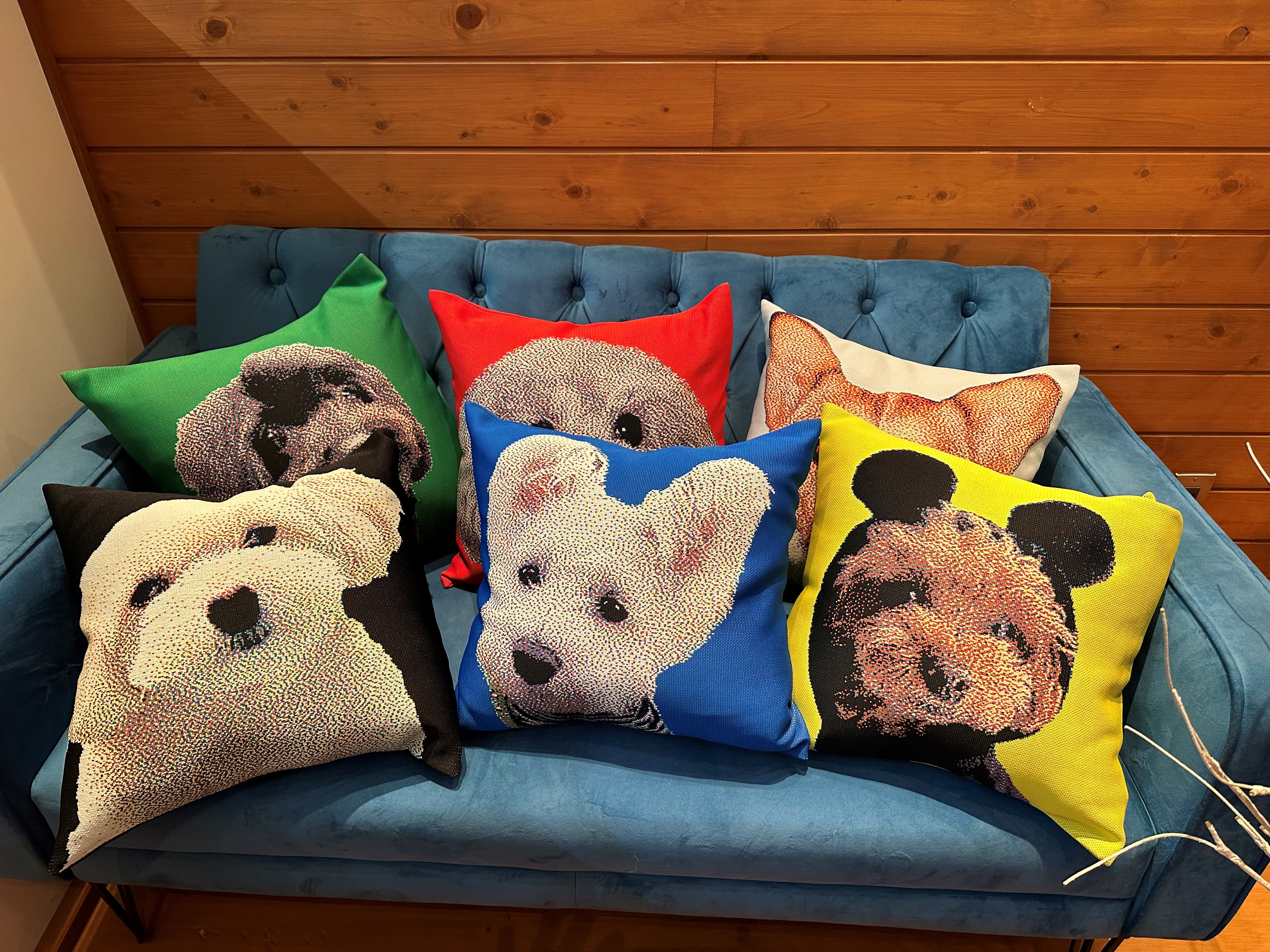 ギュｯとしたくなるオーダーメイドうちの子どで顔クッションカバー