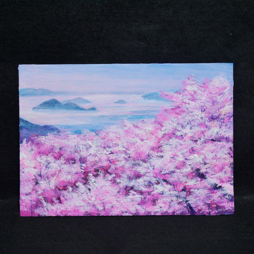 油絵 油彩 油彩画 絵 絵画 【海の桜】 絵画 HR 通販 17204166 油絵 油彩 油彩画 絵 絵画 【海の桜】 絵画 HR 通販 17204166
