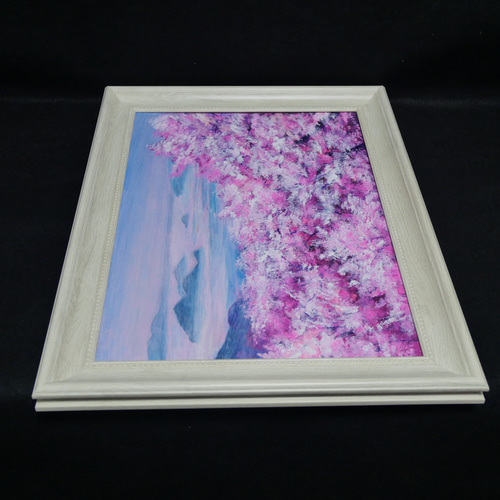 油絵 油彩 油彩画 絵 絵画 【海の桜】 絵画 HR 通販 17204166