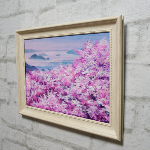 油絵 油彩 油彩画 絵 絵画 【海の桜】 絵画 HR 通販 17204166 油絵 油彩 油彩画 絵 絵画 【海の桜】 絵画 HR 通販 17204166