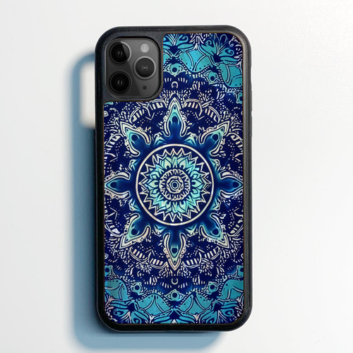 螺鈿風 曼荼羅 名入れ可 天然貝シェル iPhone 16 全機種対応 ケース